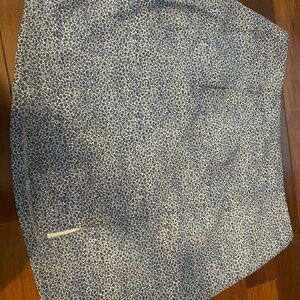 Francesca's Collections Blue and White Mini Skirt